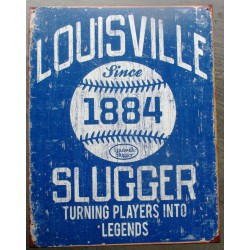 plaque baseball louisville slugger since 1884 deco bar usa diner loft