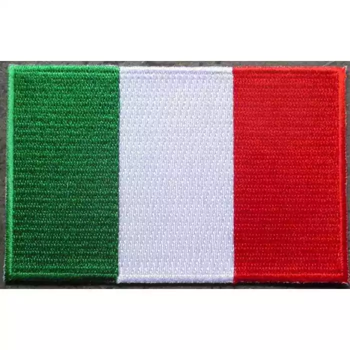 patch drapeau italie 9x5.5cm ecusson thermocollant italian flag