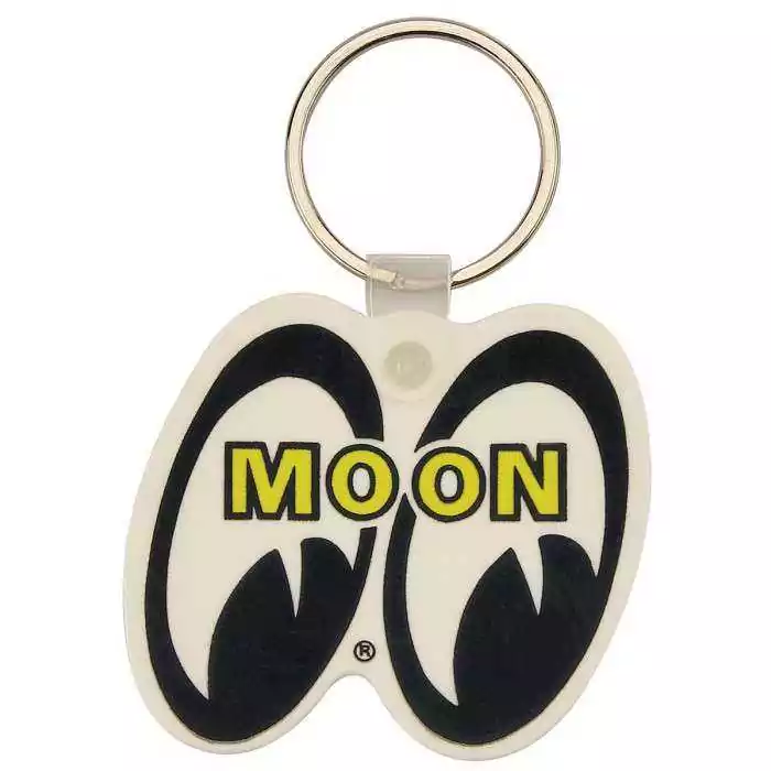 porte clé moon blanc mooneyes import usa plastique souple