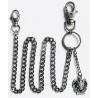 chaine de portefeuille crane poker rock roll biker rockab