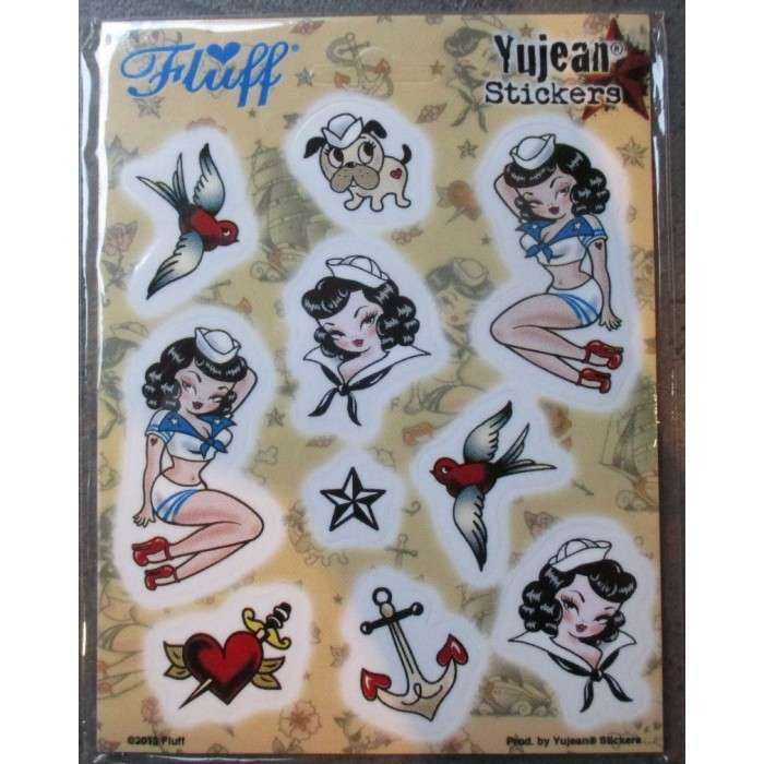 mini planche stickers pin up marine 15x11cm autocollant ancre hirondell rockabilly mini planche stickers pin up marine 15x11cm autocollant ancre hirondell rockabilly