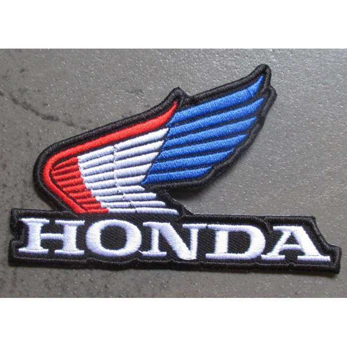 patch moto honda bleu blanc rouge ecusson veste blouson huile patch moto honda bleu blanc rouge ecusson veste blouson huile