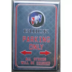 plaque buick parking style alu tole 30x20 cm deco affiche pub garage