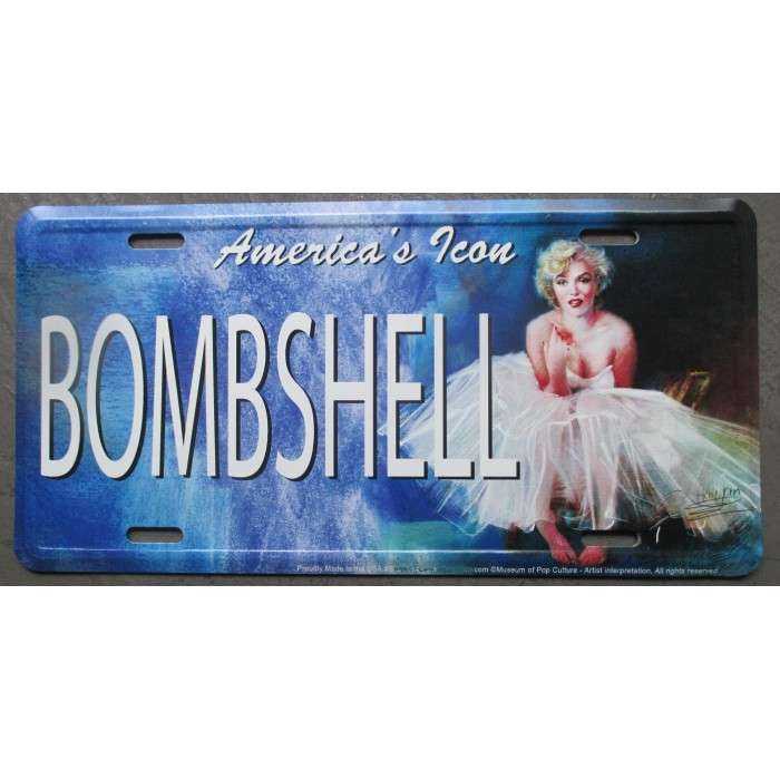 plaque d'immatriculation marilyn monroe bombshell pin uptole deco maison fan plaque d'immatriculation marilyn monroe bombshell pin uptole deco maison fan