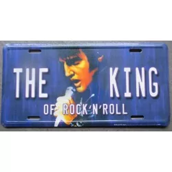 plaque d'immatriculation  elvis presley king rock roll tole deco maison fan