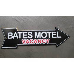 plaque flèche  bates motel vacancy serie tv tole déco metal affiche  bar diner loft