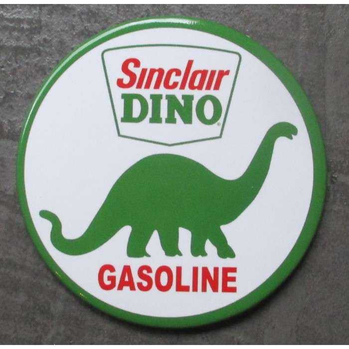 magnet 7.5 cm sinclair dino gasoline deco garage cuisine bar diner loft frigo