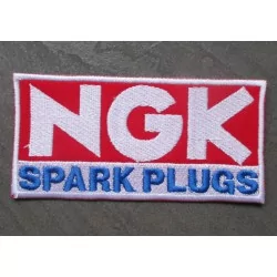 patch bougie NGK spark plug écusson thermocollant pour veste blouson
