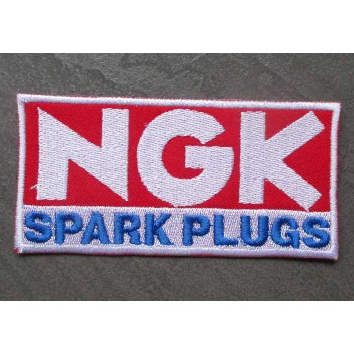 patch bougie NGK spark plug écusson thermocollant pour veste blouson patch bougie NGK spark plug écusson thermocollant pour veste blouson