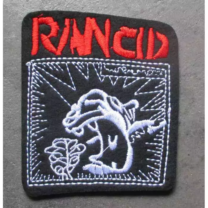 patch groupe hard rock rancid 8x7 cm écusson thermocollant veste chemise