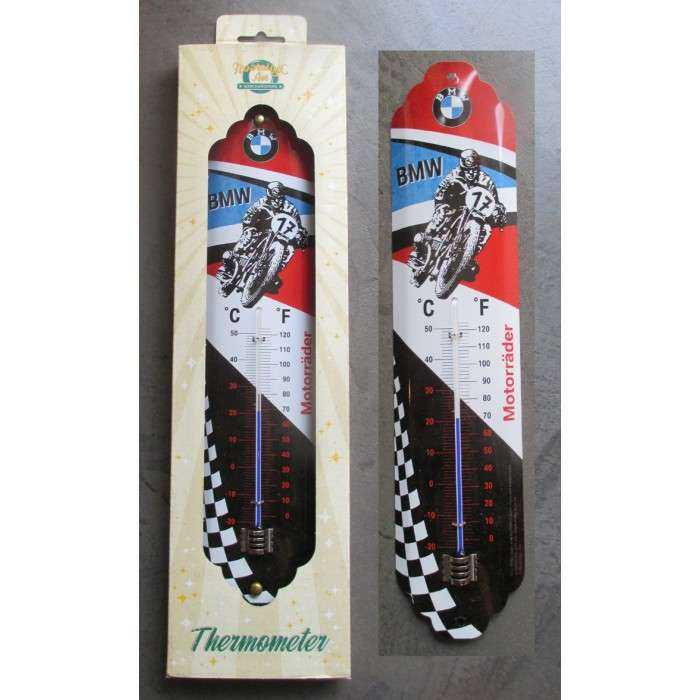 thermometre moto BMW deco garage tole métal thermometre moto BMW deco garage tole métal