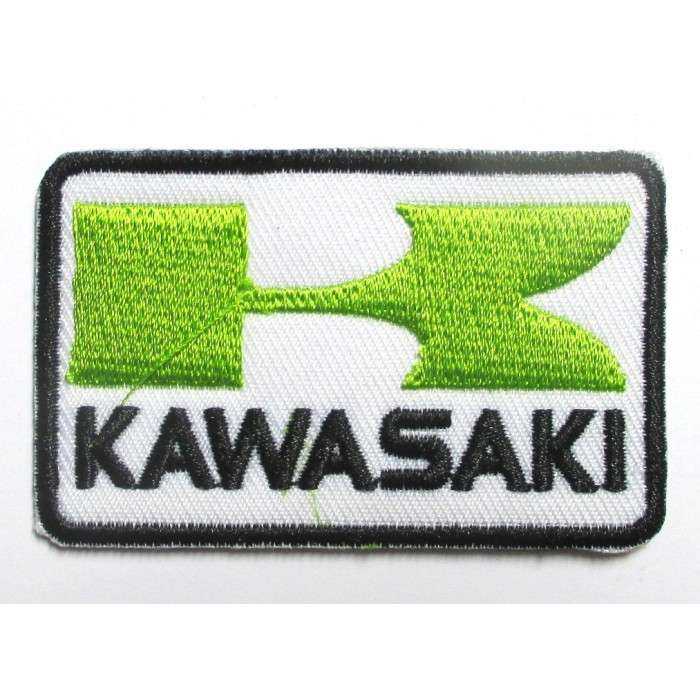 petit patch kawasaki vert et blanc rectangulaire 6.5x4 cm écusson thermocollant veste chemise petit patch kawasaki vert et blanc rectangulaire 6.5x4 cm écusson thermocollant veste chemise