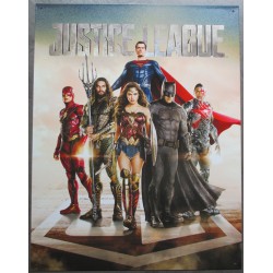plaque super hero justice league tole affiche deco metal usa loft