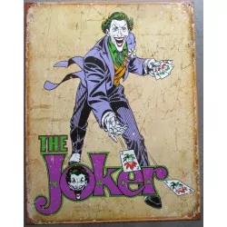 plaque super mechant the joker le clown fou tole affiche deco metal usa loft