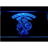 plexi publicitaire sons of anarchy LED bleu biker motard 30x22 cm