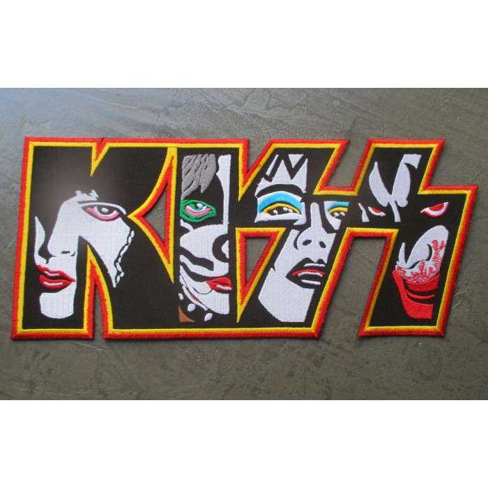 gros patch kizz groupe de hard rock 29x12.5 cm écusson dos veste blouson biker fan musique gros patch kizz groupe de hard rock 29x12.5 cm écusson dos veste blouson biker fan musique