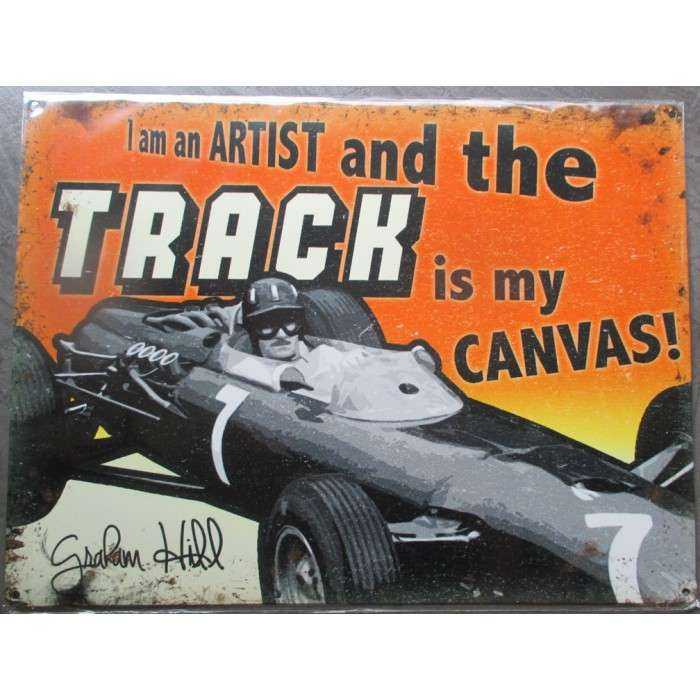 plaque track voiture de course tole deco metal garage usa loft plaque track voiture de course tole deco metal garage usa loft
