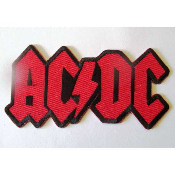 patch thermocollant ACDC logo rouge 12x6cm  hard rock  groupe