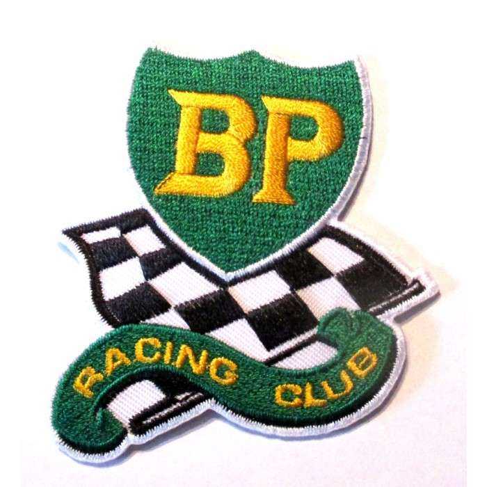 patch bp racing club 7.5x6.5cm écusson thermocollant garage veste chemise patch bp racing club 7.5x6.5cm écusson thermocollant garage veste chemise
