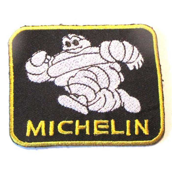 patch michelin rectangulaire bleu jaune pneu écusson garage veste chemise patch michelin rectangulaire bleu jaune pneu écusson garage veste chemise
