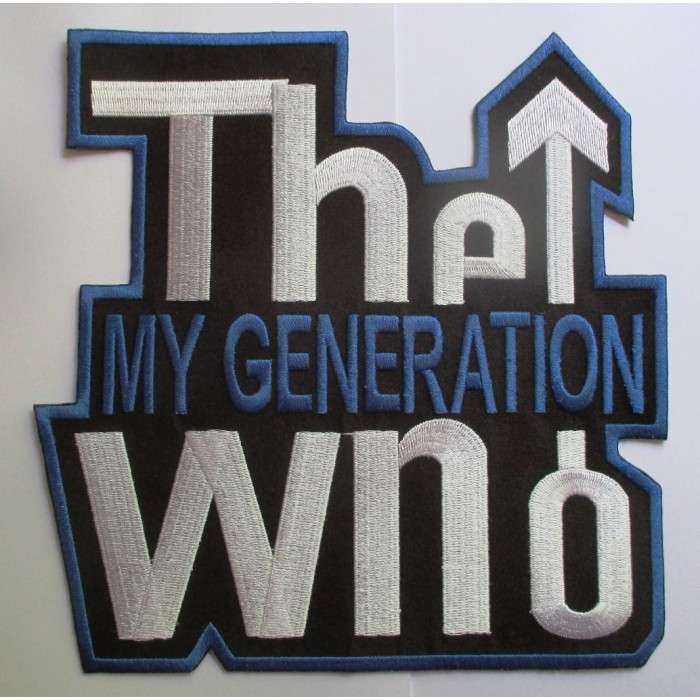 gros patch du groupe the who my generation 20.5cm ecusson thermocollant groupe rock roll gros patch du groupe the who my generation 20.5cm ecusson thermocollant groupe rock roll