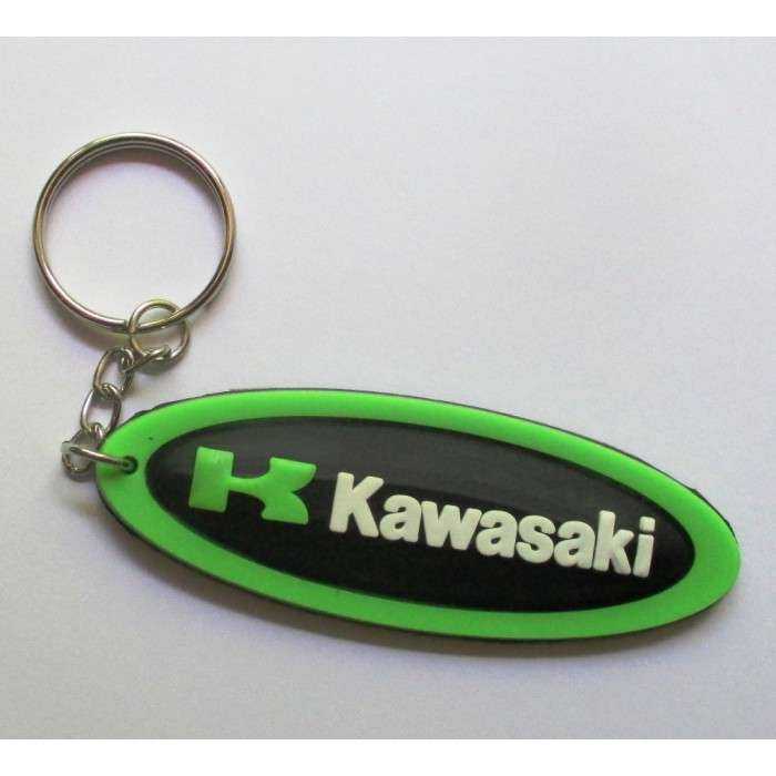 porte clé moto kawasaki oval vert plastique souple sportive porte clé moto kawasaki oval vert plastique souple sportive