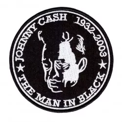 patch johnny cash men in black 1932-2003 ecusson country rock