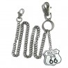 chaine de portefeuille route 66 métal biker rock roll usa