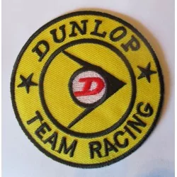 patch dunlop team racing ecusson veste blouson pneu garage