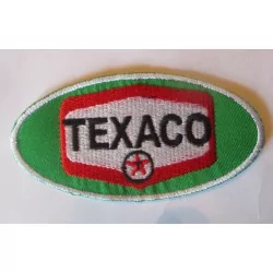 patch texaco oval vert ecusson veste blouson huile essence garage