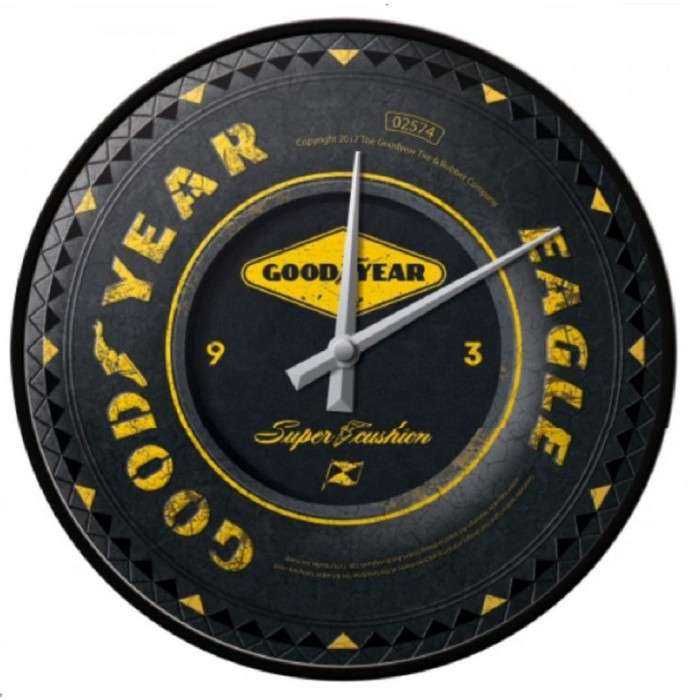 pendule metal ronde good year pneu horloge tole deco garage station de montage pendule metal ronde good year pneu horloge tole deco garage station de montage