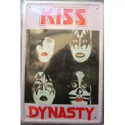 plaque groupe kiss dynasty hard rock roll musique tole publicitaire metal pub fan artiste