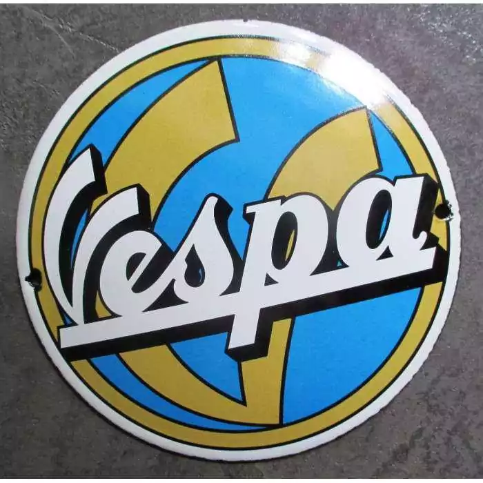 mini plaque emaillée scooter vespa bleu 12cm tole email usa mini plaque emaillée scooter vespa bleu 12cm tole email usa