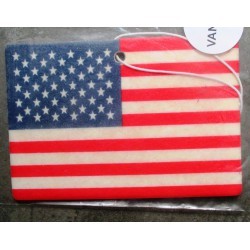 désodorisant drapeau americain usa senteur vanille deco voiture
