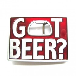boucle de ceinture ouvre bouteille got beer biere rouge hom