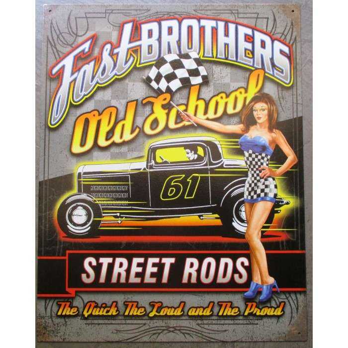 plaque pin up sexy et hot rod fast brothers old school tole metal garage diner loft plaque pin up sexy et hot rod fast brothers old school tole metal garage diner loft