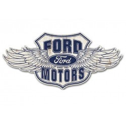 grande plaque ford motor aillé 80x39 cm tole metal garage diner loft