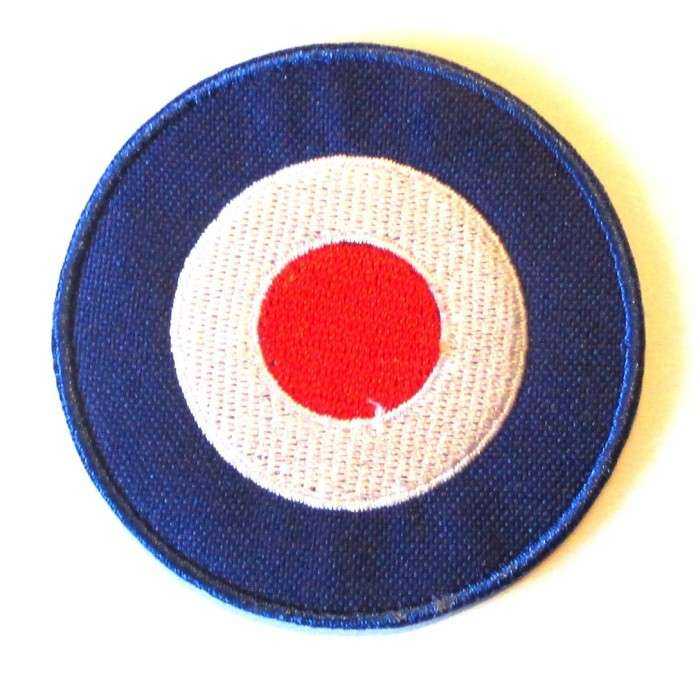 patch cible logo vespa 6cm mod cible bleu ecusson rock roll patch cible logo vespa 6cm mod cible bleu ecusson rock roll
