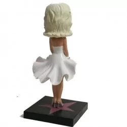 figurine marily monroe en robe blanche bobble head tete qui bouge