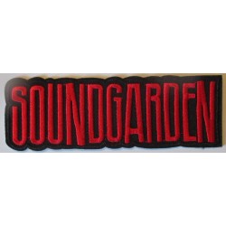 patch groupe soundgarden noir rouge 12x4 cm ecusson thermocollant