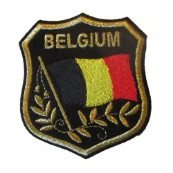 patch blason belgique ecusson thermocolant belge biker