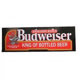 plaque tole budweiser king of beer 61x20.5 cm tole pub biere usa