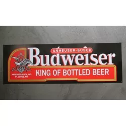 plaque tole budweiser king of beer 61x20.5 cm tole pub biere usa