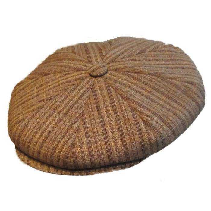 casquette vintage marron clair rayure marron foncé taille 55 cm homme femme enfant rockabilly pin up casquette vintage marron clair rayure marron foncé taille 55 cm homme femme enfant rockabilly pin up