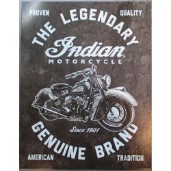 plaquethe legenday indian motorcycle moto tole pub affiche metal usa