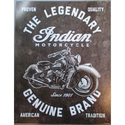 plaquethe legenday indian motorcycle moto tole pub affiche metal usa