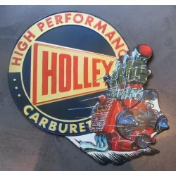 plaque holley high performande carburetor moteur v8 tole deco garage us