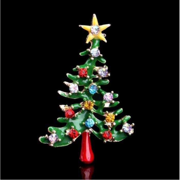 broche sapin de noel vert et strass 5x3 cm femme pin up retro broche sapin de noel vert et strass 5x3 cm femme pin up retro