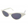 Sunglasses woman cat eye rhinestone white pin up