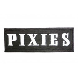 patch thermocollant groupe pixies noir et blanc 11x4 cm logo